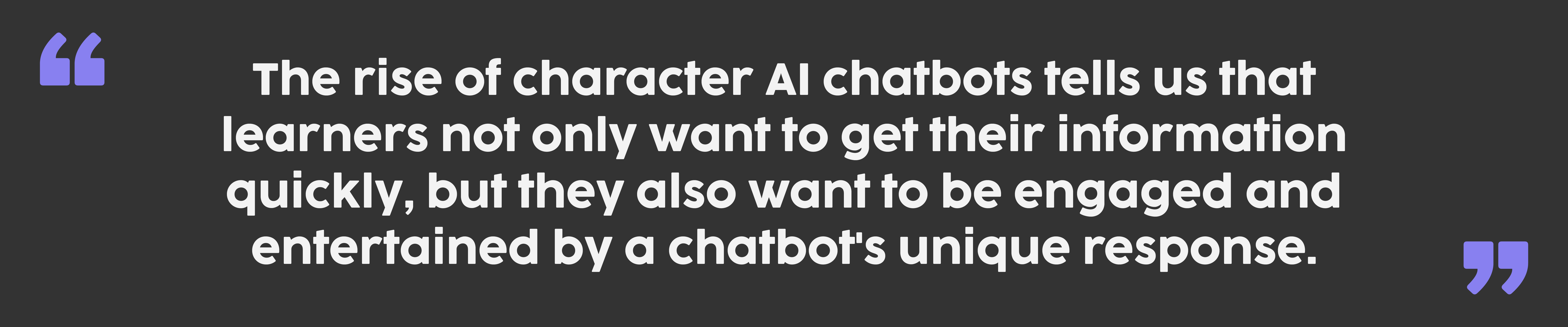 Chatbots can help with personalised learning